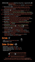 Peek A Bowl menu