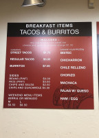 La Huaxteca Tortilla Factory menu