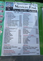 El Guerrero Azteca menu