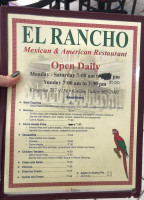 El Rancho (kingman) menu