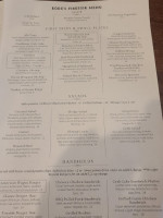 Rode's Fireside menu