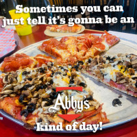 Abby's Legendary Pizza food