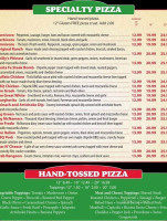 Ziggy's Pizza menu