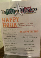 El Nuevo Mexico menu