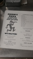 Peezer's Pizza menu