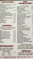 Bono Pizza Usa menu