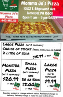 Momma Jo's Pizza food