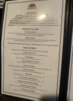 Manzanita menu