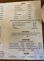 C J's Family menu