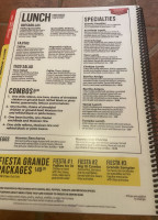 Los Tres Amigos menu