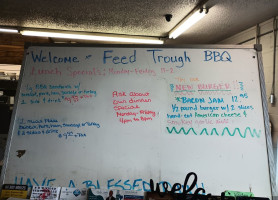 Feed Trough Bbq menu