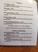 Savanna Marina Cafe menu