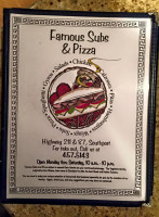 Famous Subs And Pizza inside