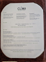 Climb Elevated Eatery menu