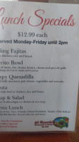 Mi Ranchito Cantina menu