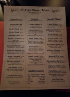 88 Keys Cafe menu