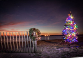 The Cove Seaside Deck outside