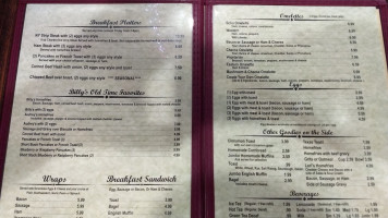 Billy Schu's Food menu