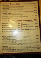 Billy Schu's Food menu