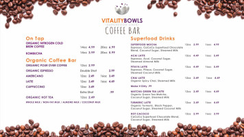 Vitality Bowls Brea menu