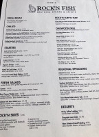 Rock'n Fish menu