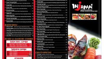 Injapan Steak House menu