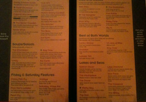 Bootlegger's Grill menu