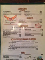 Bootlegger's Grill menu