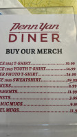 Penn Yan Diner menu