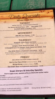 County Line Tavern menu