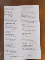 Perfect Pear Bistro menu