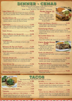 Fat Burrito menu