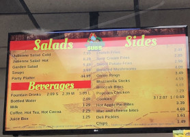 Jreck Subs menu