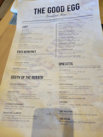 The Good Egg menu