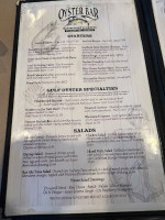 Perdido Key Oyster Bar Restaurant menu