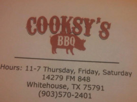 Cooksy's Bbq food