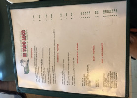 El Toro Loco menu