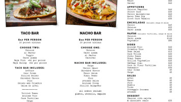 Pink Taco menu