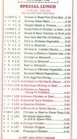 Gourmet Chinese Kitchen menu