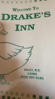 Drake's Inn menu