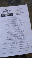 A J Ichiban menu