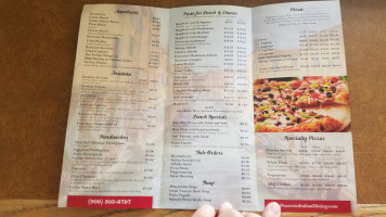 Pozzetto Italian Dining menu