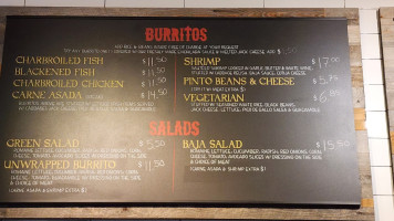 Baja Fish Tacos menu