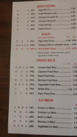 Lotus Garden menu