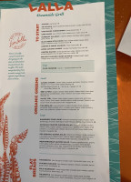 Lalla Grill Oceanside menu