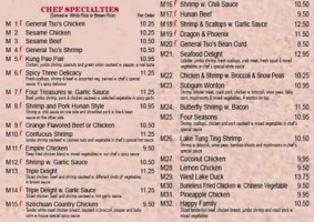 China Palace menu