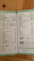 Asian Gourmet menu