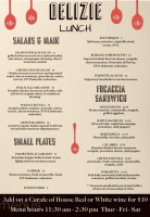 Delizie Cucina Vino menu