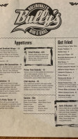 Bullwinkles On 34 menu