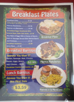 Burrito's Plus menu